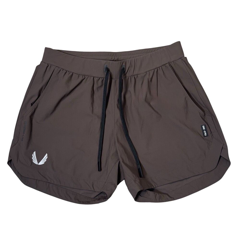 ASRV Tetra-Lite 5" Linerless Training Shorts Size M Brown Running Gym DSG-0751